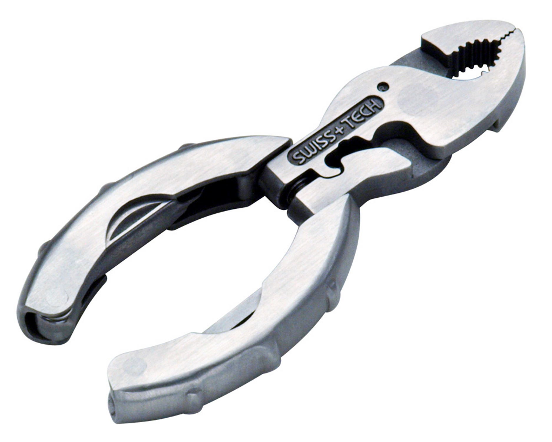 Swiss Tech Micro-Plus EX 9-in-1 Stainless Steel Keychain Multi-Tool - Blade  HQ
