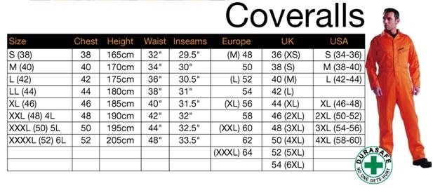 size-conversion-charts-thailand-best-work-wear-and-sports-wear-online-store-durasafe-shop