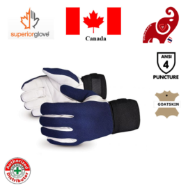 Superior Glove 375KGVB Endura Anti-Impact Kevlar-Lined Goatskin Driver  Gloves with Oilbloc